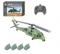 LooWindoer FB-06 RC Black Hawk Helicopter 2.4GHz 6CH Optical Flow