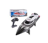 LooWindoer RC Speedboat 35KM/H with Capsize Recovery and LED Lights, Black