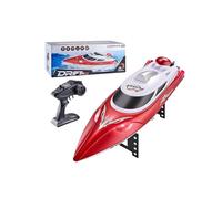 LooWindoer RC Speedboat 35KM/H with Capsize Recovery and LED Lights, Red