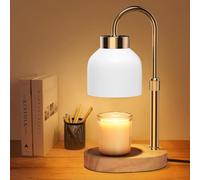 Loowoko Candle Warmer Lamp with 2 Bulbs,Timer, Adjustable Height, Dimmable, Gift for Women, Decor Gift