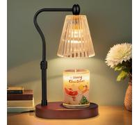 Loowoko Candle Warmer Lamp with 2 Bulbs, Timer and Dimmer, Adjustable Height, Birthday Gifts for Women Mom, Wax Melt Warmer for Scented Jar Candles