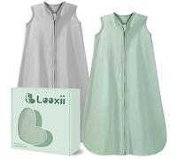 Looxii Baby Sleeping Bag 0.5 Tog Sleep Sack 100% Cotton 3 Pack Baby Wearable Blanket for Newborn Infant Toddler Boys Girls 12-18 Months