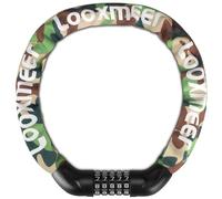 Looxmeer Bike Lock Heavy Duty, 90cm(3ft) Bicycle Lock, High Security Bike Locks, 7mm Cycle Locker, 5-Digit Combination Bikes Chain Locks, for Motorbike Scooter Gate Fence Grill, Camouflage