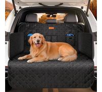 Looxmeer Car Boot Protector, Non-slip Waterproof Car Boot Liner For Dogs with Bumper & Side Protection, Universal Scratchproof Heat-pressed Technology Dog Trunk Cover for Suv Truck Cars Travel