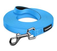 Looxmeer Dog Training Lead, 7M/23ft Strong Extra Long Dog Lead for Small Medium Large Dogs with Padded Handle & Storage Bag, Waterproof Dog Leash for Recall Tracking Hiking Hunting Obedience, Blue