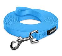 Looxmeer Training Lead for Dogs, 20m Long Line Dog Lead for Large Medium Small Dogs, Recall Obedience Dog Training Leads, Padded Handle & Storage Bag, Pet Leash for Tracking Camping Walking, Blue