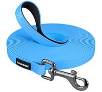 Looxmeer Training Lead for Dogs, 5m Extra Long Line Dog Lead, Padded Handle | Waterproof Dog Leash, Storage Bag, Recall and Obedience Training, Tracking, Camping, Walking for Small Medium Large Dogs Blue
