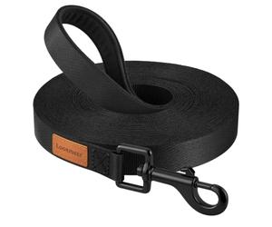 Looxmeer Training Leads for Dogs, 5m/16ft Nylon Long Line Dog Lead for Large Medium Small Dogs, Recall Obedience Dog Training Lead, Padded Handle & Storage Bag, Pet Leash for Tracking Camping Walking