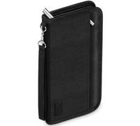 Looxmeer Travel Wallet, Family Passport Holder, RFID Blocking Travel Accessories Document Organiser for Tickets, Cards, Cash, Pen, Key, Waterproof Cover Holiday Essentials Case for Man & Woman, Black