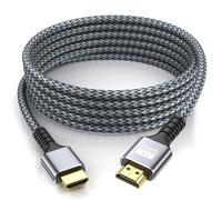 looyotul 4k Hdmi Cable 7m Ultra High Speed HDMI 2.0 Cable 4K@60HZ 3D ARC Gold Plated Connector Ethernet Audio Video Return HDMI Cord for UHD TV Monitor Laptop Xbox PS4/PS5 ect.(Silvery)