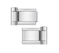 Loozykit 10/12/14mm Italian charms watch link silver gold 9mm Italian Charm bracelet charms watch Link Module DIY Letter module watch connection tool Splicable watch accessories(Silver 12mm)