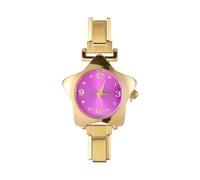 Loozykit Italian Charm bracelet silver gold 9mm Italian Charms for bracelets for women men italian style charms Star watch detachable italian charms Ladies Watches Head Gift(Golden rose red)