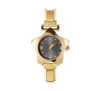 Loozykit Italian Charm bracelet silver gold 9mm Italian Charms for bracelets for women men italian style charms Star watch detachable italian charms Ladies Watches Head Gift(Golden black)