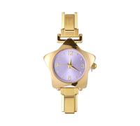 Loozykit Italian Charm bracelet silver gold 9mm Italian Charms for bracelets for women men italian style charms Star watch detachable italian charms Ladies Watches Head Gift(Golden purple)