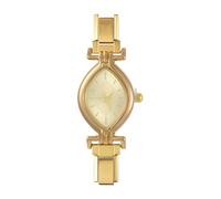 Loozykit Italian charm bracelet silver gold watch head 9mm Italian charms watch men stainless Geometric dial module watch detachable charms Ladies Watches girl boy Gift(Gold Yellow 5.7 * 2.13cm)