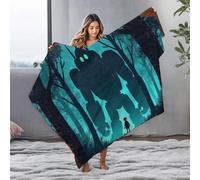 LOP Blankets Queen Size Silent Encounter: A Child Meets A Giant In The Forest Flannel Blanket Blanket Queen Size Personalized Baby Blanket(150x200cm)