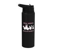 Lop Dutch Lionhead Adoption, Real Heroes Rescue Rabbits Stainless Steel Insulated Water Bottle