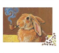 Lop-eared Rabbit 1000 Piece Adult Jigsaw Puzzles Festive Gifts Family Challenging Educational Games Home Decoration for Adults And Kids Age 12 Years Up 1000pcs (75x50cm)