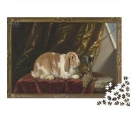 Lop-eared Rabbit 1000 Piece Jigsaw Puzzles for Adults Festive Gifts Family Challenging Educational Challenge Home Decoration for Adults And Kids Age 12 Years Up 1000pcs (75x50cm)