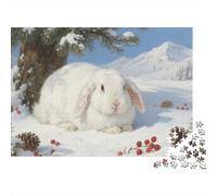 Lop-eared Rabbit 1000 Piece Jigsaw Puzzles for Adults Festive Gifts Family Challenging Educational Games Home Decoration for Adults And Kids Age 12 Years Up 1000pcs (75x50cm)