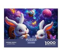 Lop-eared Rabbit Jigsaw Puzzle Adult And Children Educational Games Gifts Fun Activity for Home Birthday Jumbo Age 12+ for Adults 52x38cm/1000pcs