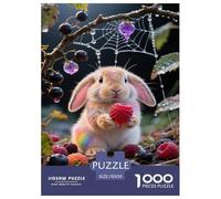Lop-eared Rabbit1000Piece JigsawPuzzlesanimal ForAdults Challenging LargePiecePuzzles Age12+byth EducationalGame Uncover The Puzzle 70x50cm/1000pcs