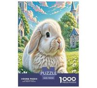 Lop-eared Rabbit1000Pieces JigsawPuzzles ForAdults Challenging LargePiecePuzzles Age12+byth EducationalGames Brainteasing Adults Jigsaw Puzzle 70x50cm/1000pcs