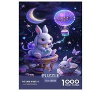 Lop-eared Rabbit1000Pieces JigsawPuzzlesanimal KidsforAdult Colourful Brainteasing Age12+byth HomeDecoration Uncover The Puzzle 38x26cm/1000pcs