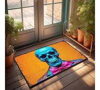 LOP Entry Mats Indoor Home Happy Halloween Spooky Halloween Skulls Doormat Holiday Rug Fall Porch Mat(40X60CM)