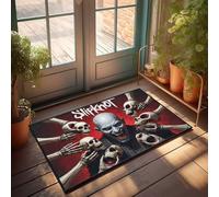 LOP Entry Mats Indoor Home Happy Halloween Spooky Halloween Skulls Doormat Holiday Rug Fall Porch Mat(65X90CM)