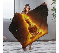 LOP Fleece Blankets Golden Enlightenment: A Serene Buddha Statue Illuminated By Warm Flannel Blanket Bag Bluey Blanket(150x200cm)