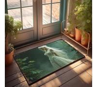 LOP House Mats Outdoor Funny Enchanted Forest Bride: A Mystical Fantasy Portrait Doormat Mat Shoes Bathroom Mat Set(50X80CM)