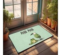 LOP Knock Before Entering Door Sign Man Man: The Frog And Bird Adventure Doormat Outdoor Mats For Front Door Pool Decor(50X80CM)
