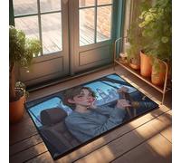 LOP Mat Shoes Night Drive In The City Lights Doormat Man Cave Decor And Accessories Backyard Decor(40X60CM)