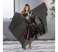 LOP Plush Blanket Dark Knight: The Armored Warrior With Sword And Shield Flannel Blanket Easter Throw Blanket Plush Blanket(150x200cm)