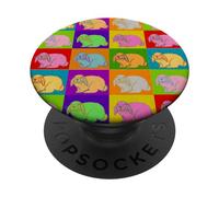 Lop Rabbit Popart Holland French Mini Rabbits Retro Bunny PopSockets Adhesive PopGrip