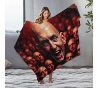 LOP Small Blanket Monstrous Crowd: A Fiendish Gathering Of Faces Flannel Blanket Warming Blanket Fleece Blankets(125x150cm)