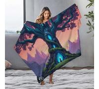 LOP Soft Blankets Enchanted Forest Portal: A Magical Journey Begins Flannel Blanket Large Blanket Throw Blanket For Couch(127x100cm)