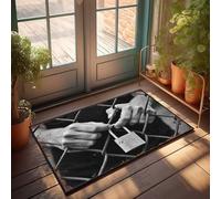 LOP Summer Rug Hands Behind Bars: The Symbol Of Freedom'S Grip Doormat Funny Front Door Mat Outdoor Doormat Funny(50X80CM)