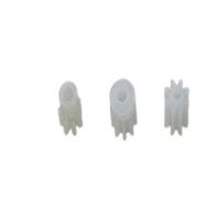 LOPAKACTAG 10pcs 0.5M Plastic Gear 7/8/10 Teeth Toy RC Model Car 1mm/2mm Shaft Motor Transmission Pinion 6mm Worm Helical Gears(Worm Gear 6x8x1.5mm)