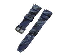 LOPAKACTAG 18mm For Casio W-218H AE1200/1000W/1300 W-800H 216H 735H Soft Rubber Watchband Silicone Sport Sweat-proof Watch Strap Bracelet(Blue,18MM_SILVER BUCKLE)