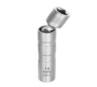 LOPAKACTAG 1pc 14/16mm Spark Plug Socket Wrench Adapter Set Universal Joint with Magnetic Flexible Thin Drive Car Repair Tool(14mm)
