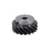 LOPAKACTAG 1pc 2M 10Teeh 12Teeh 15Teeh 45 Degree Left-handed Helical Gear 45# Steel Staggered Keyway Bore 10/12/14/15/17/19mm(17mm (keyway 5mm),12 Teeth)
