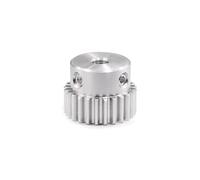 LOPAKACTAG 1pc 30 Teeth 1M Spur Gear 1 Module 30T Blue Nylon/Stainless /45# Steel Motor Metal Gears with Step Bore 4 5 6 .35 7 8 10-17mm(11mm- 4x1.8mm,30 T-Stainless)