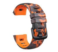 LOPAKACTAG 22mm Silicone Camo Watch Strap For Garmin Instinct 2 Watchband Replacement Wristband For 1/Esports/Solar Band Bracelet(Camo orange,Instinct Tactical)