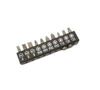 LOPAKACTAG 5/6/7/8/9/10/11/12mm Wrench Adapter Torx Flat Head Straight Cross Screwdriver Bit Set 1/4" Mini Rapid Ratchet(Screwdriver Bit)