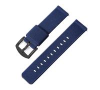 LOPAKACTAG Elastic Strap Nylon Watch Band 18mm 20mm 22mm 24mm Army Woven For Seiko Wristband Quick Release Military Men's Sport(Blue-black,18mm)