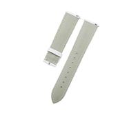 LOPAKACTAG For Garmin Watch Lily2 Leather Strap Lily 2 Smartwatch Women Cowhide Quick Release Watchband(Pink-gold)