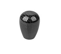 LOPAKACTAG for JDM Style Universal Oval/Sphere Carbon Fiber Manual Gear Shift Knob with 3 Adapter for Most Car Decorations Classic(TW-ED)