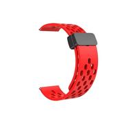 LOPAKACTAG For Samsung Galaxy Watch 4 5 6 7 4/6 Classic Active 2 Silicone Band For Amazfit Bip 3 Huawei GT4 GT3 2e(Red,20mm)